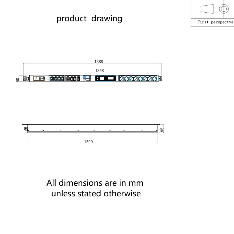 Circuit magnetic hidraulic 16 prize Senzor vertical TCP/IP eco Smart Rack Pdu