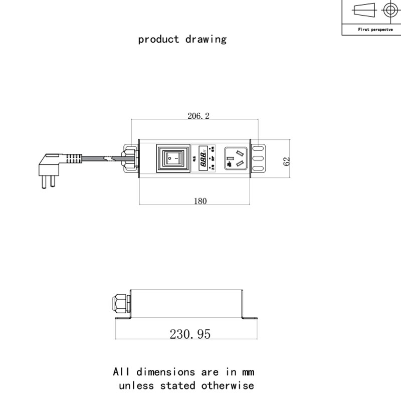 Încărcător portabil universal pentru vehicule electrice cu contor de tensiune LED