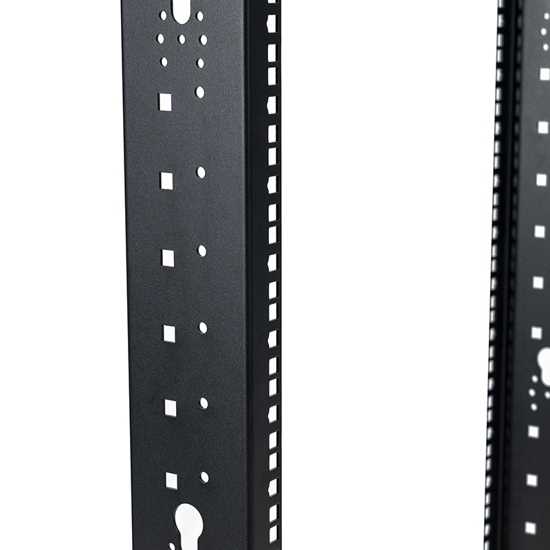 Rack deschis cu 2 stâlpi negru 18U-47U