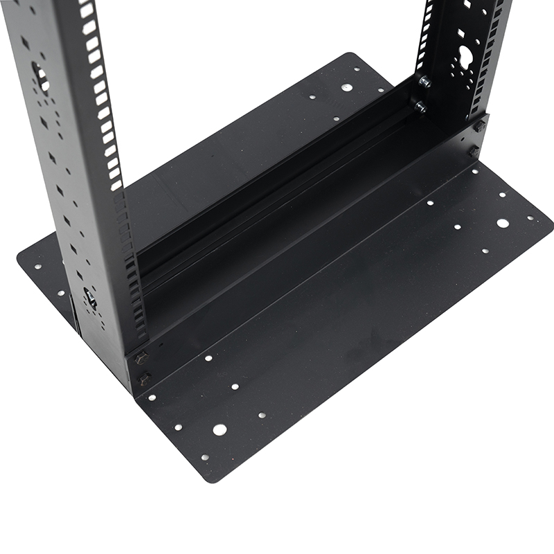 Rack deschis cu 2 stâlpi negru 18U-47U